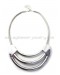 Silver Multi Layer Choker Necklace